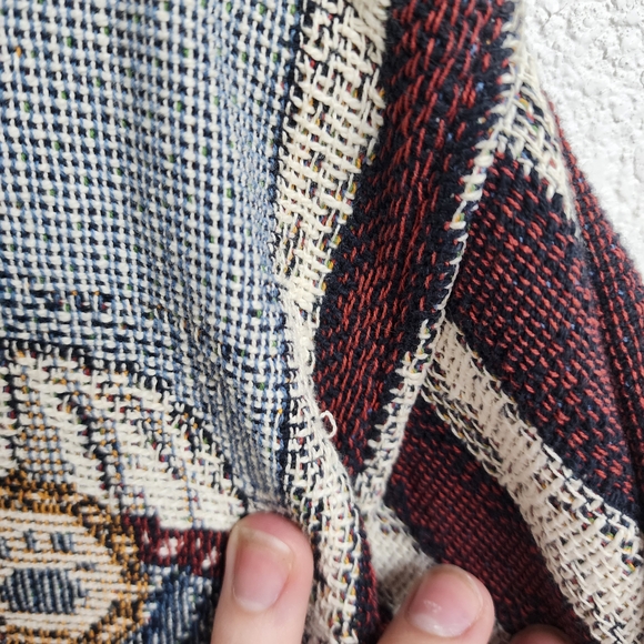 Vintage Sugar Street Weavers Boyds Bears Patriotic Jacket Size L-XL USA Damaged - Picture 15 of 16